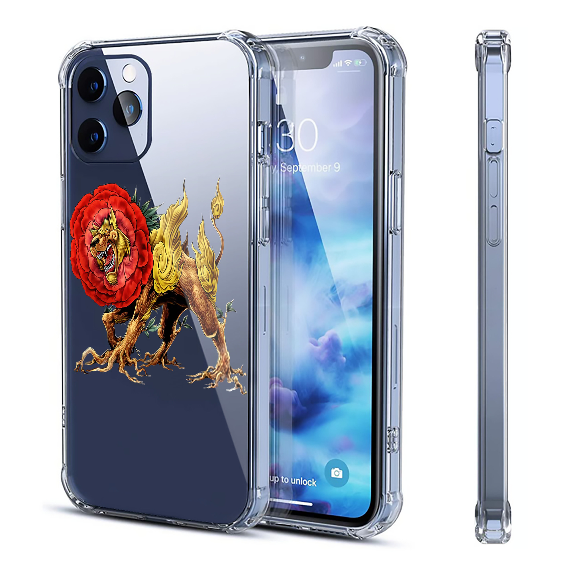 （画像用） 遊☆戯☆王 Yu-Gi-Oh! 【iPhone 12シリーズ対応】透明スマホケース（クリアソフトケース）